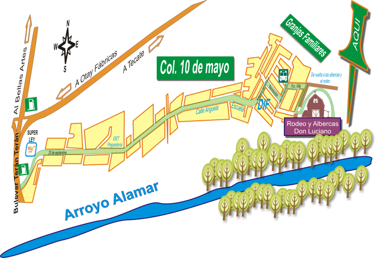 Mapa: Cortijo Don Luciano, Arroyo Alamar